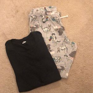 Cat Holiday pajama set